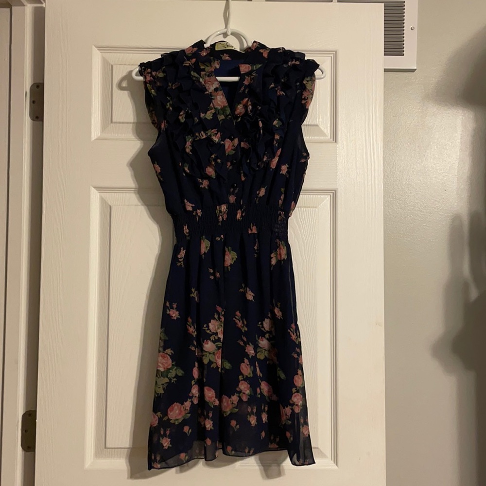 Floral ruffle dress